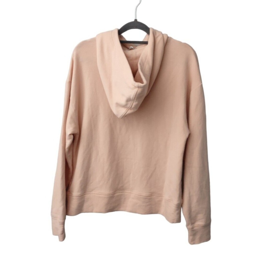 Vince Crossover Collar Hooded Sweatshirt Peach Hoodie Womens Small Activewear - Picture 7 of 7
